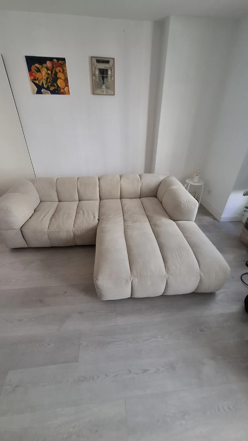 Sofá antes da higienização